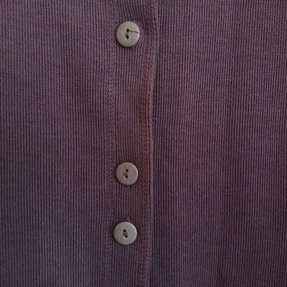 Bechamel Purple Button Front Cardigan Sweater Sz M - Picture 4 of 5
